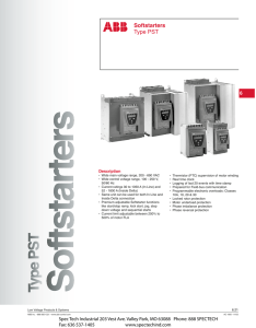 Type PST Softstarters - Spec