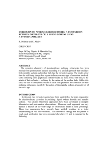 CORROSION OF POTLINING REFRACTORIES: A COMPARISON