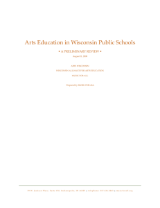 Arts Education in Wisconsin Public Schools