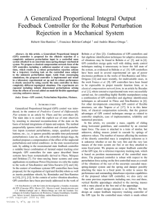 A Generalized Proportional Integral Output Feedback Controller for