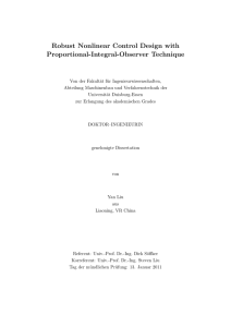 Robust Nonlinear Control Design with Proportional