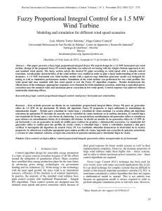 Fuzzy Proportional Integral Control for a 1.5 MW Wind Turbine