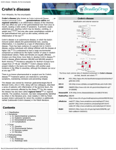 Crohn`s disease - Wikipedia, the free encyclopedia