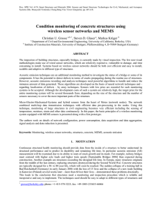 Condition Monitoring of Concrete Structures Using