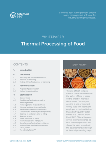 Thermal Processing of Food