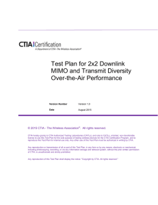 MIMO OTA performance test plan