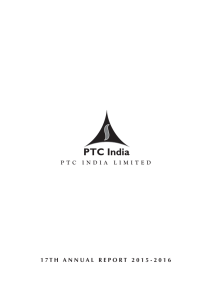 17 th annual report 2015 -2016 ptc india limited