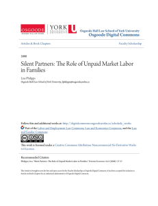 Silent Partners: The Role of Unpaid Market Labor in Families