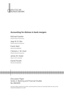 Accounting for distress in bank mergers