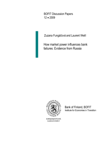 How market power influences bank failures