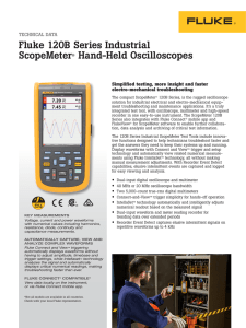 Fluke 120B Series Industrial ScopeMeter® Hand
