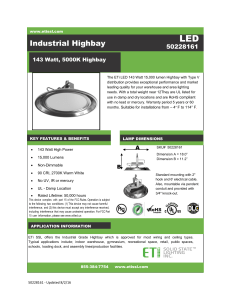 ETi`s new Industrial LED Highbay