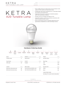 A20 Tunable Lamp