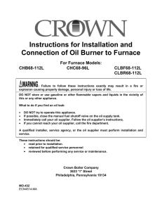 Oil Furnace Burner Mounting Instructions