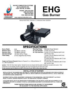 Gas Burner - Wayne Combustion Systems