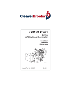 ProFire-V Series Operation and Maintenance - Cleaver