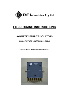 field tuning instructions