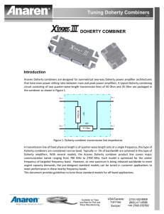 Tuning Doherty Combiners