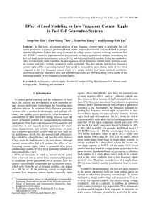 Effect of Load Modeling on Low Frequency Current Ripple in Fuel