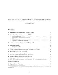 Lecture Notes on Elliptic Partial Differential Equations