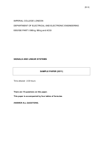 Sample Paper 2011 - Department of Electrical and Electronic