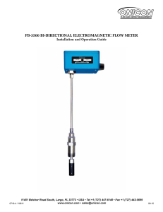 fb-3500 bi-directional electromagnetic flow meter