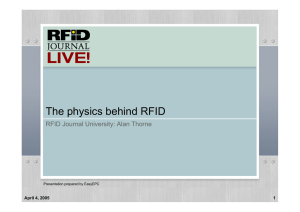 The physics behind RFID