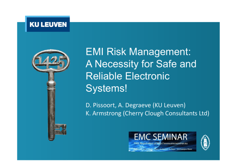 EMI Risk Management: A Necessity For Safe And Reliable Electronic