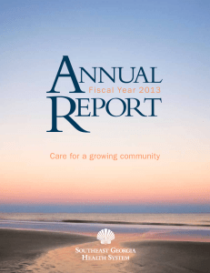 Care for a growing community Fiscal Year 2013