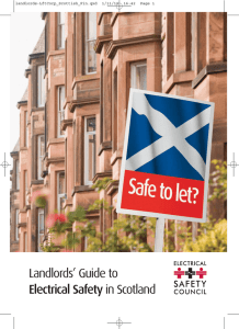 Landlords` Guide to Electrical Safety in Scotland