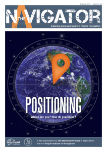 Issue 4: Positioning - The Nautical Institute