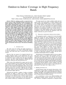 Outdoor-to-Indoor Coverage in High Frequency Bands