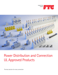Power Distribution and Connection UL Approved Products