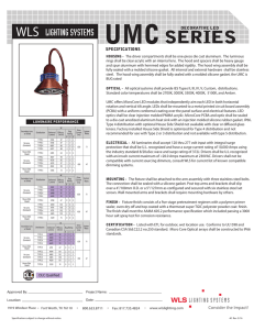 WLS UMC Series-1 - WLS Lighting Systems