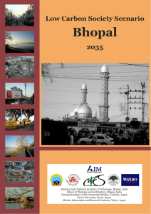 Low Carbon Society Scenario Bhopal 2035