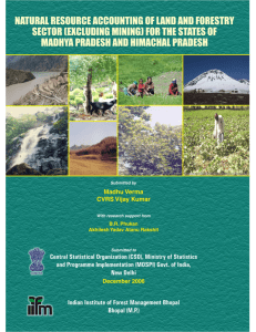 Natural Resource Accounting of Land and Forestry Sector