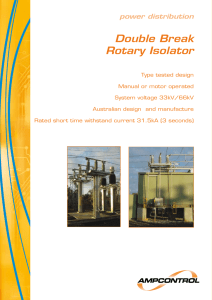 Double Break Rotary Isolator