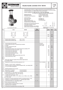 Double-handle controller D 64 / DD 64 1/160