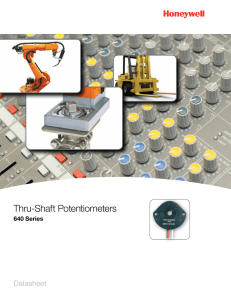 Thru-Shaft Potentiometers, 640 Series, Datasheet