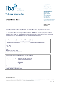 Technical information - flow rate -3