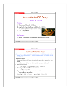 Introduction to ASIC Design