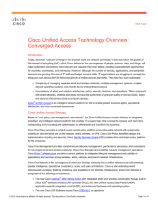 Cisco Unified Access Technology Overview