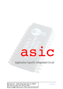 ASIC - Application Specific - Demos