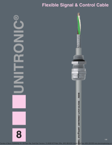 Section 8 Flexible Signal and Control Cable