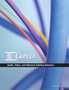 Gepco G9 Cable Catalog