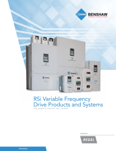 RSi Variable Frequency Drive Products and Systems