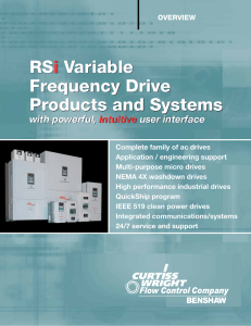 RSi Variable Frequency Drive Products and Systems RSi