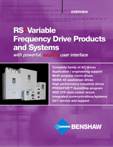 RSi Variable Frequency Drive Products and