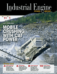 mobile CruShiNg with Cat® Power