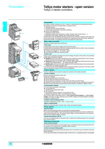 1 TeSys motor starters - open version 1